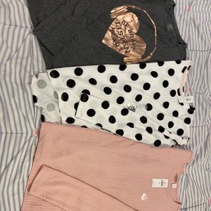 3 long sleeve shirts